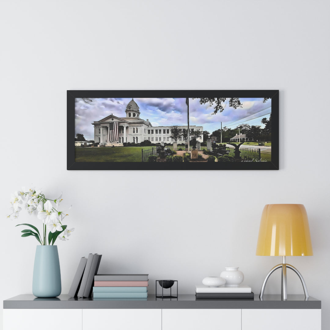 Colbert County Courthouse Memorial Framed Horizontal Poster