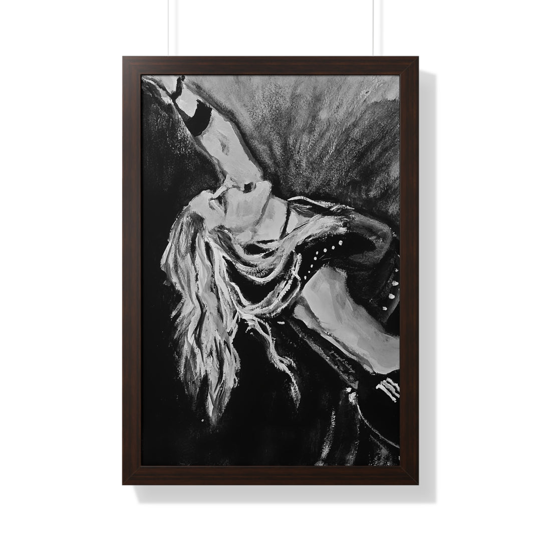 Vertical Poster - Nita Strauss Black and White Rock and Roll Series