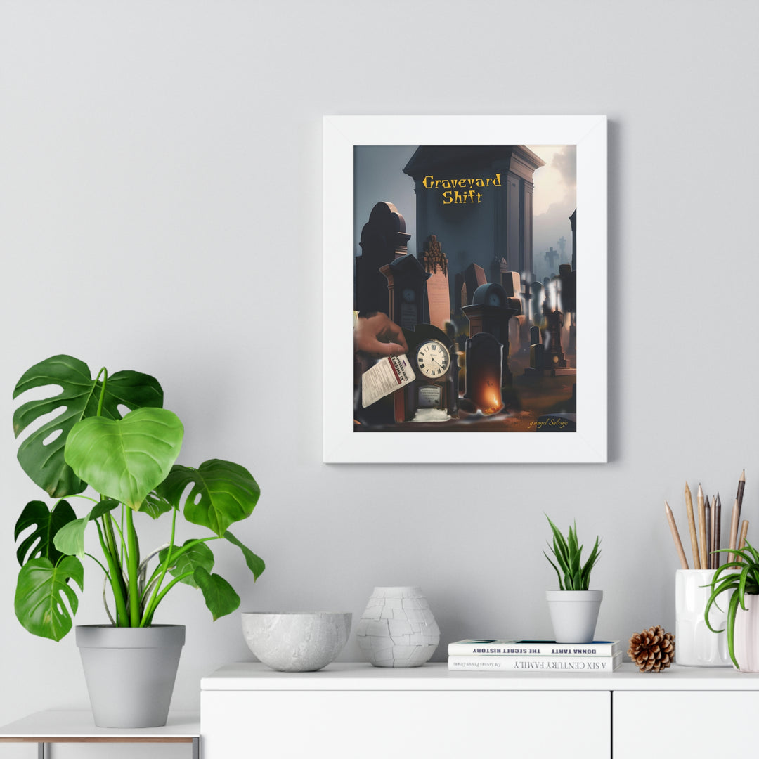 Graveyard Shift Framed Vertical Poster