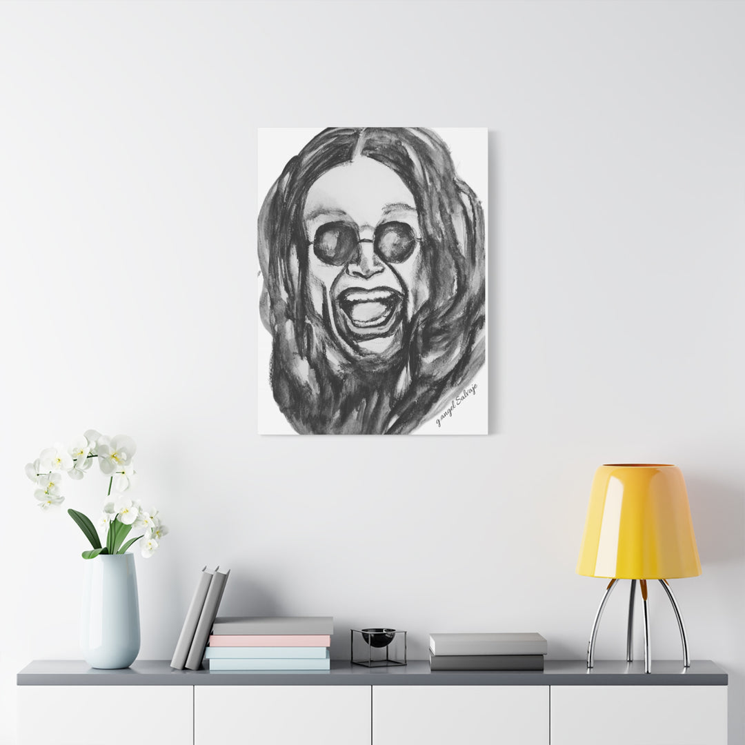 Canvas Print - Ozzy Osborne Painting by g angel Salvaje