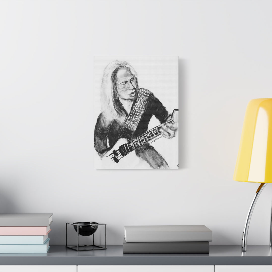 Canvas Print - Dana Strum Bass Player Portrait