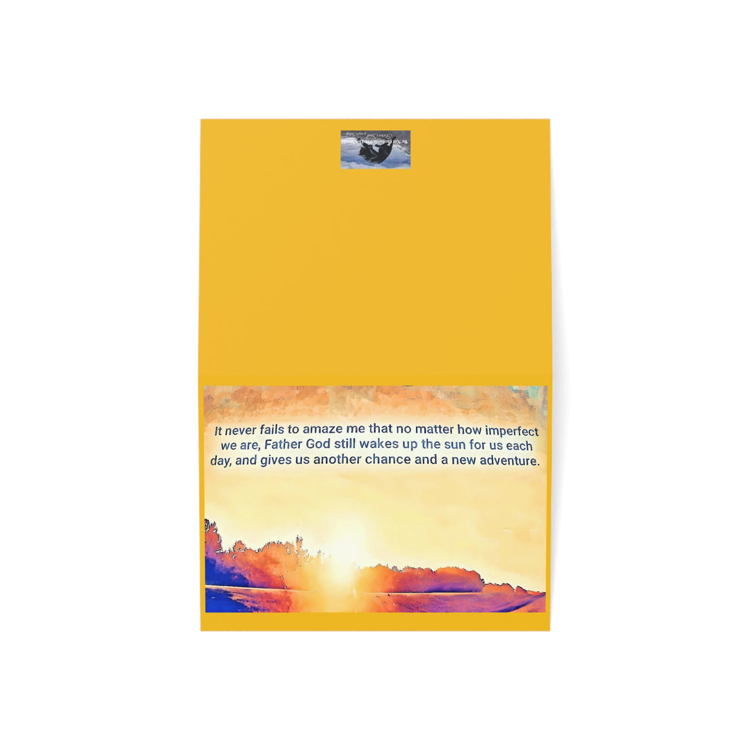He Wakes Up the Sun,Inspirational Greeting Cards Set - 1, 10, 30, or 50pcs