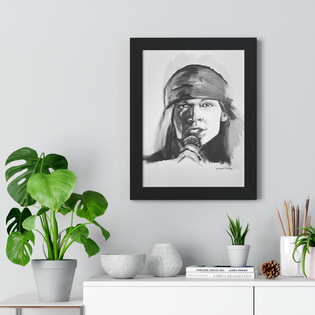 Axle Rose Vertical Poster