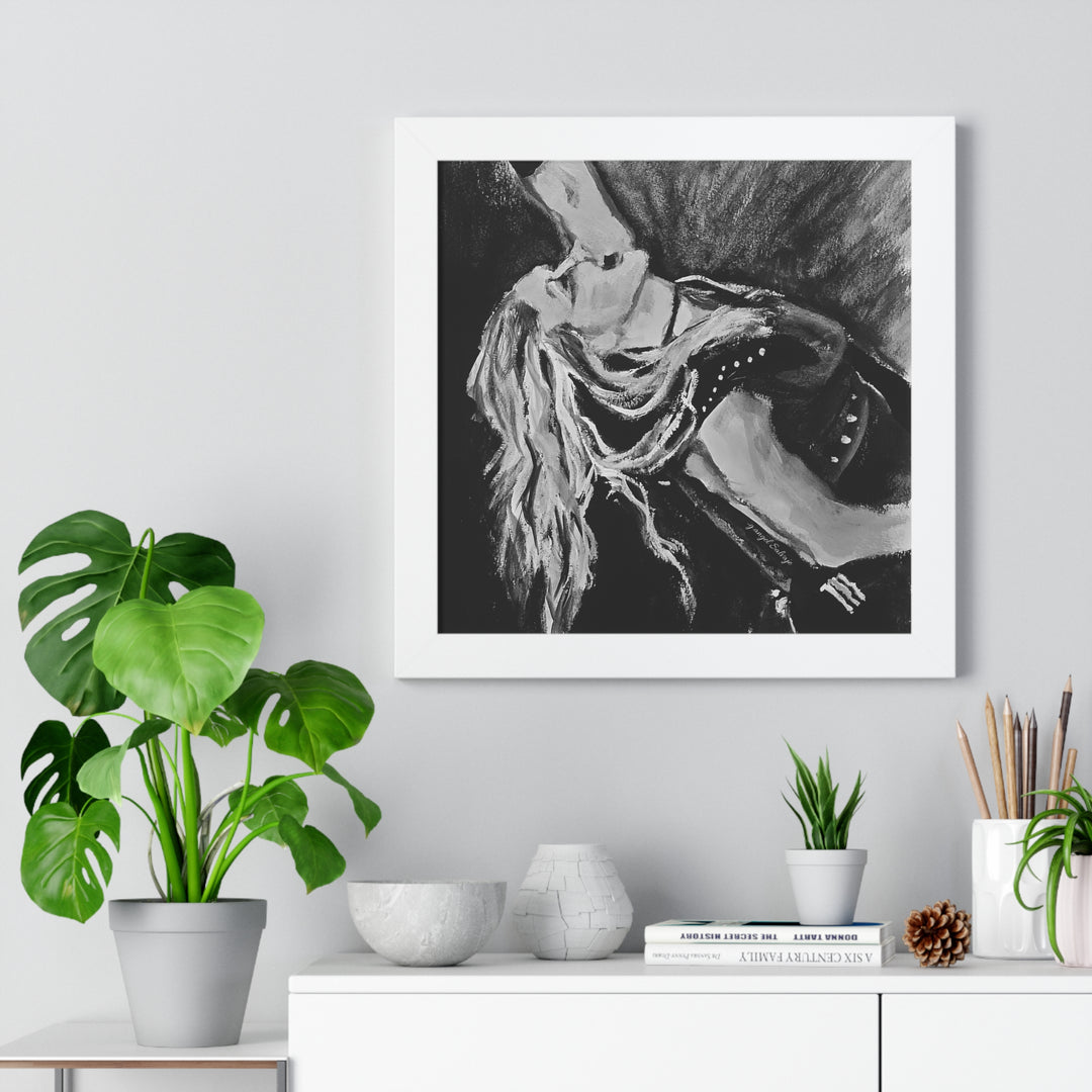 Vertical Poster - Nita Strauss Black and White Rock and Roll Series