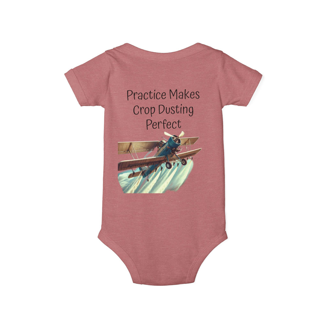 Onesie - Funny Baby Crop Duster Infant Jersey One Piece