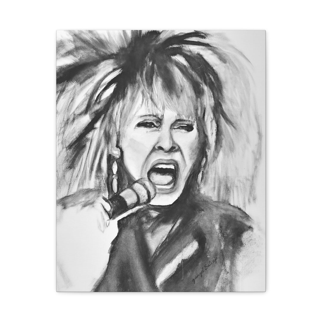 Canvas Print Tina Turner Rock and Roll Portrait