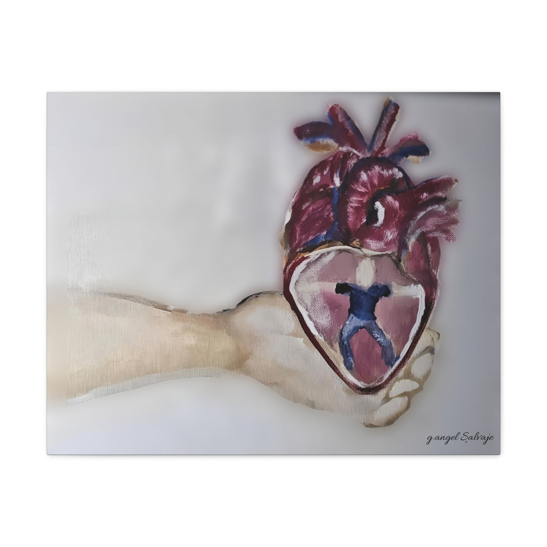 Canvas Print - Abiding Within:Extremely Whole Hearted Sleeves Painting by g angel Salvaje