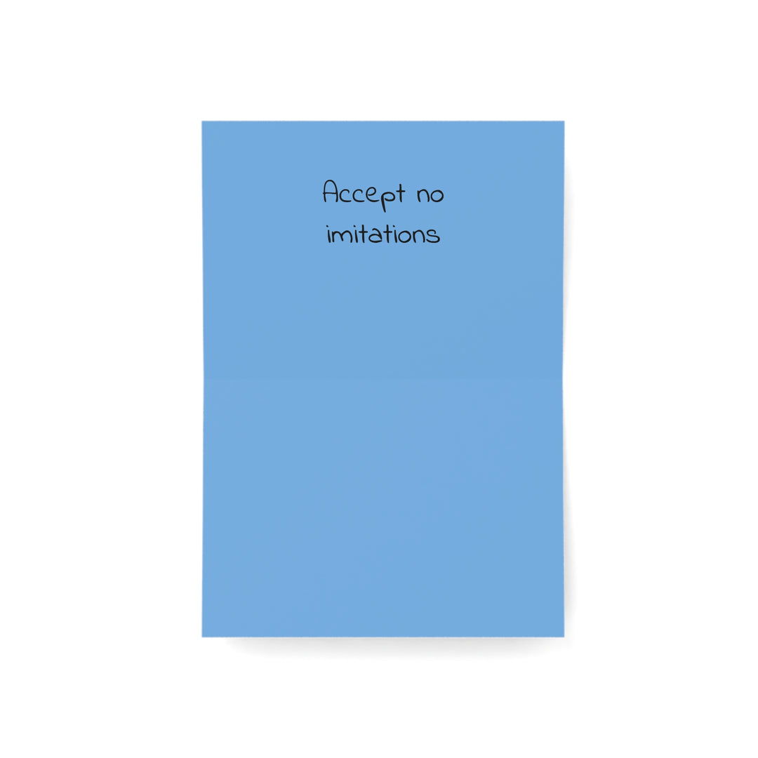 Accept No Imitations Christmas Magic Greeting Cards horizontal