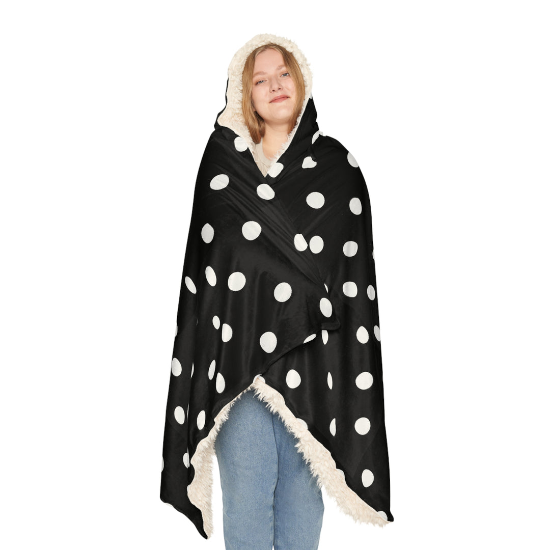 Black & White Polka Dot Snuggle Blanket