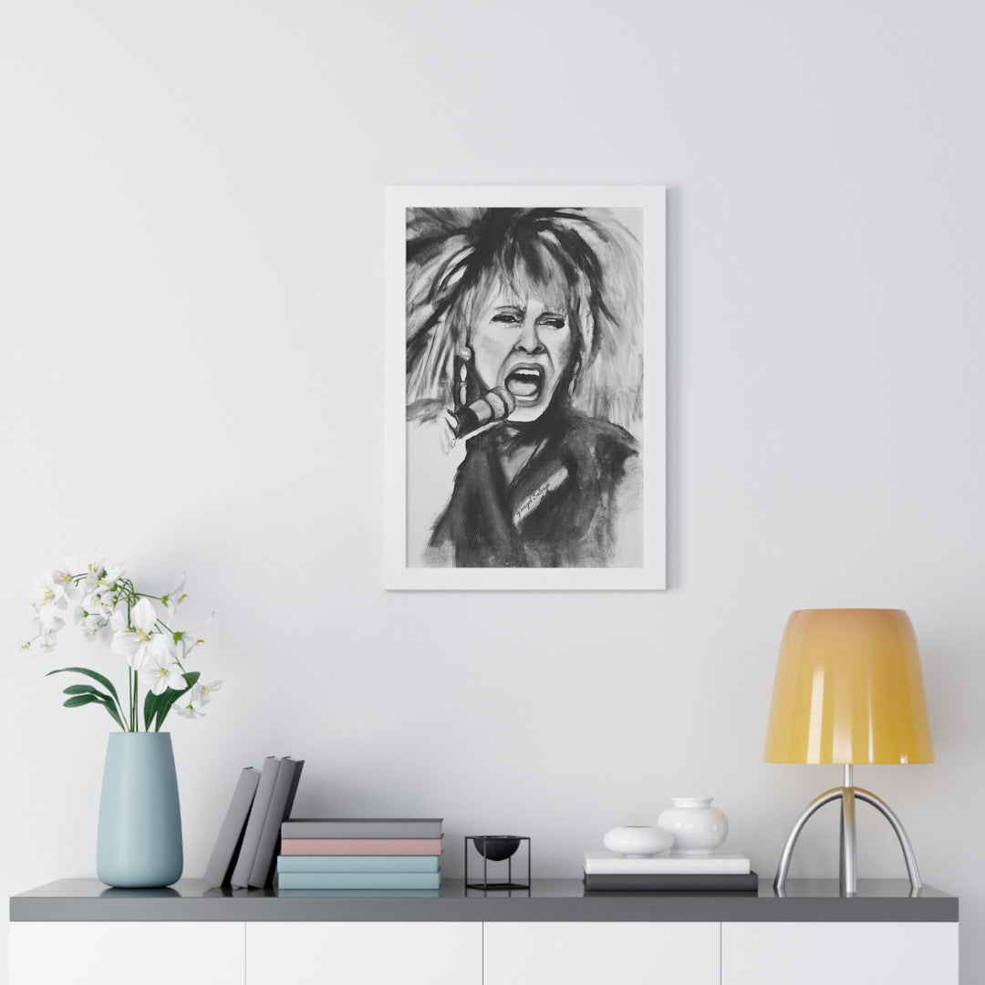 Tina Turner Framed Vertical Poster