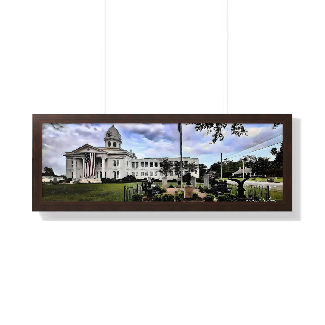 Colbert County Courthouse Memorial Framed Horizontal Poster