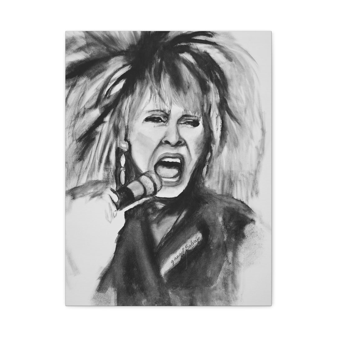 Canvas Print Tina Turner Portrait