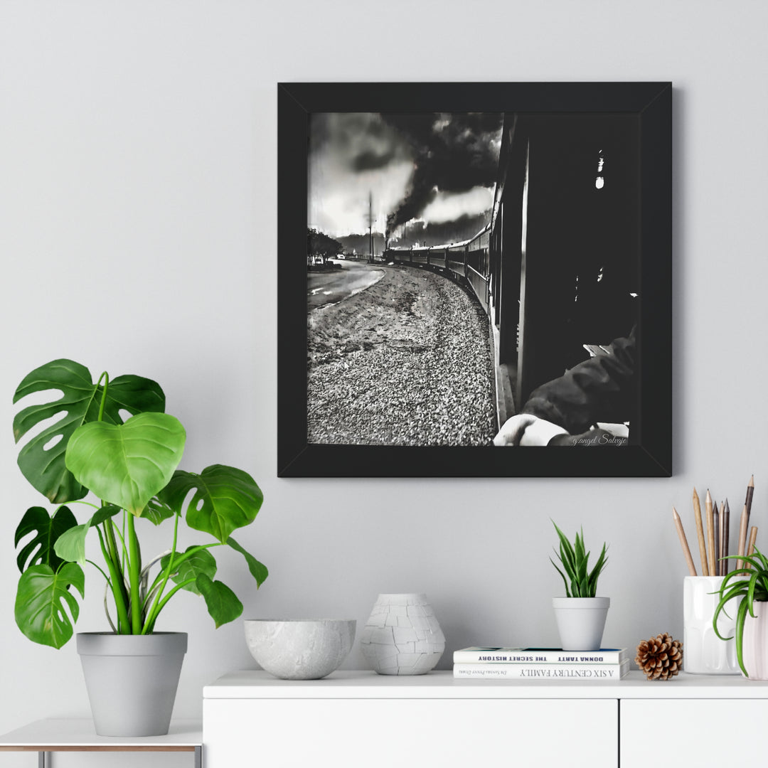 TRAIN RIDES TO HEARTBREAK STATION Framed Vertical Poster