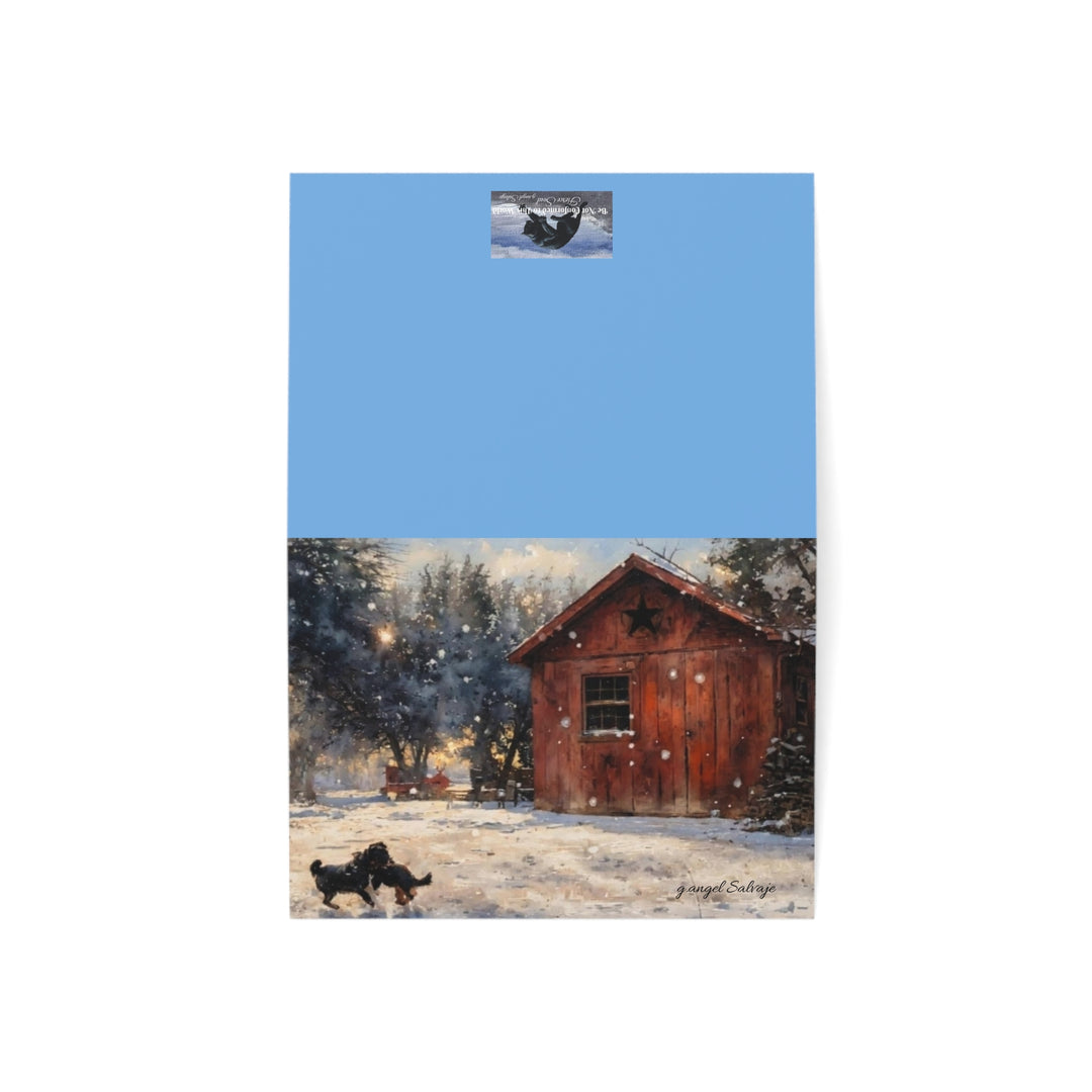 Winter Wonderland Greeting Cards - 1, 10, 30, or 50 Piece Sets