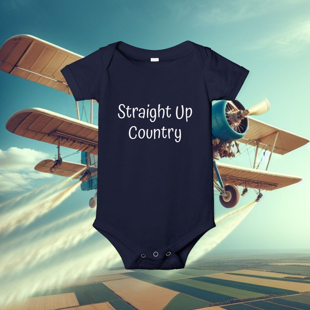 Onesie - Funny Baby Crop Duster Infant Jersey One Piece