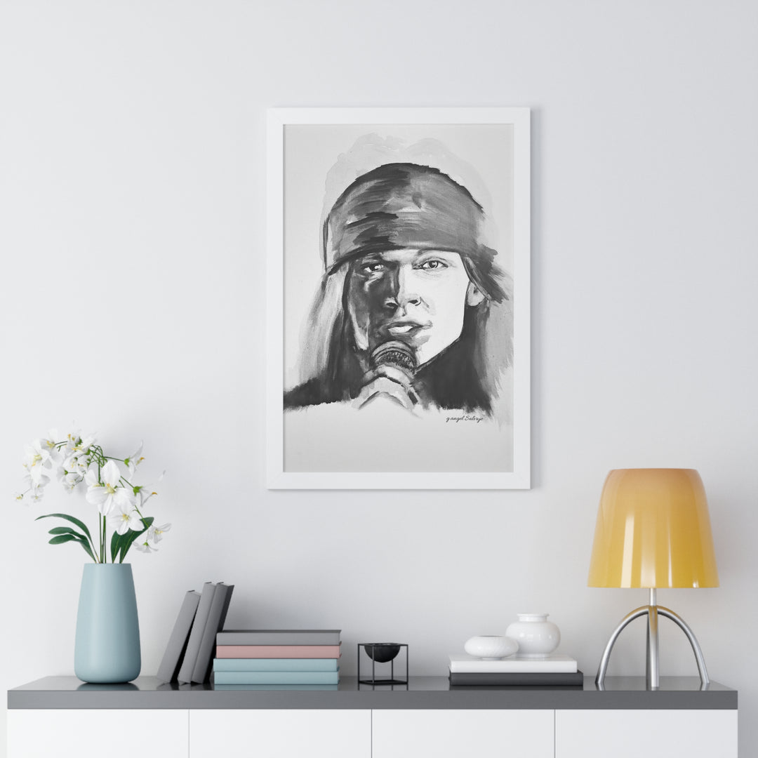 Axle Rose Vertical Poster