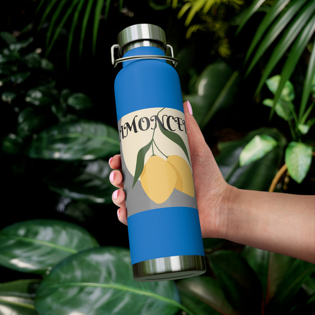 Limoncello Hounds Tooth Copper Vacuum Insulated Bottle, 22oz