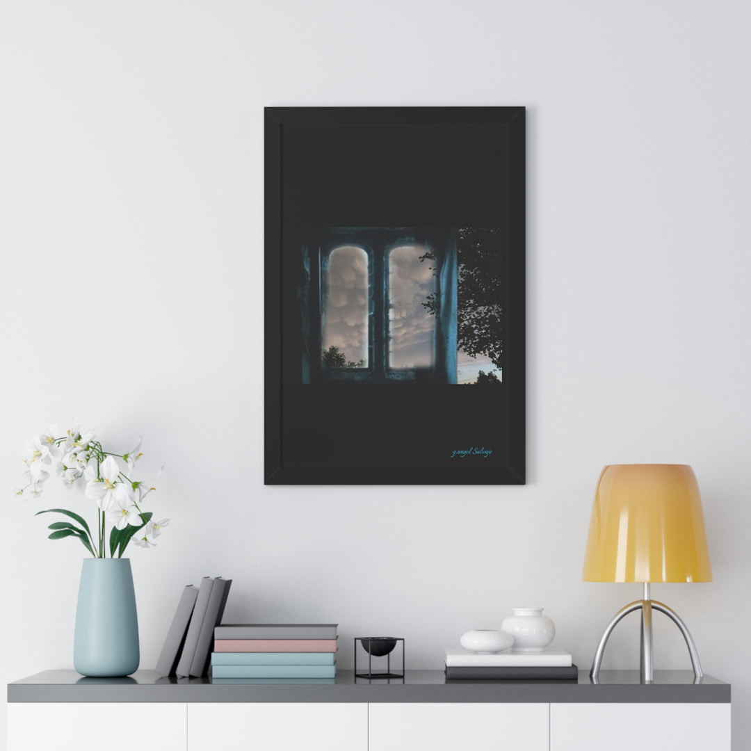 Walk into the Sky Framed Vertical Poster