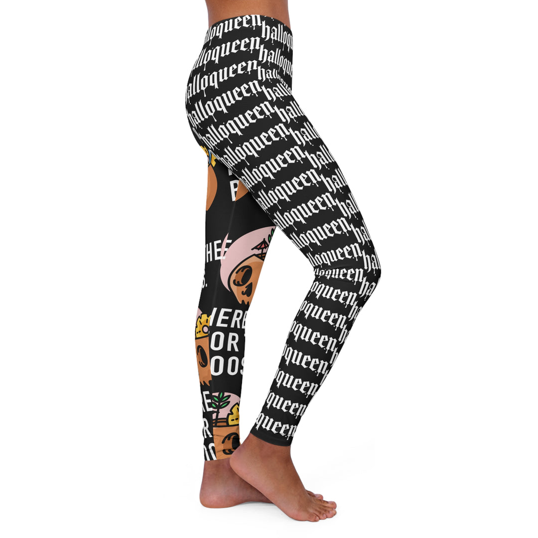 Halloqueen Here for the Boos Women's Spandex Leggings (AOP)