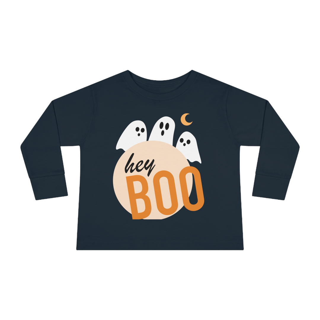 Hey Booo Ghosts Toddler Long Sleeve Tee