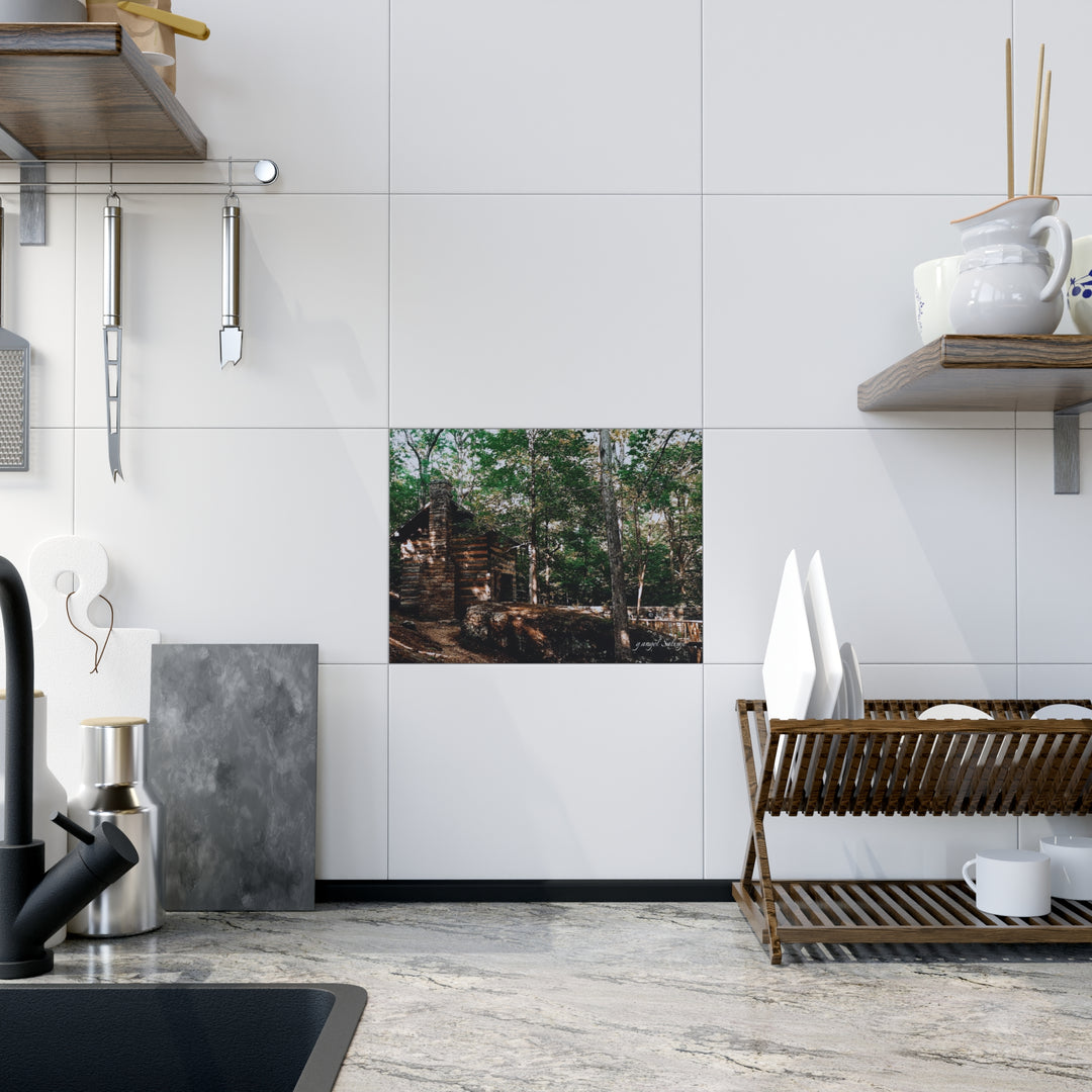 Cabin in the Corner of Gloryland Ceramic Photo Tile