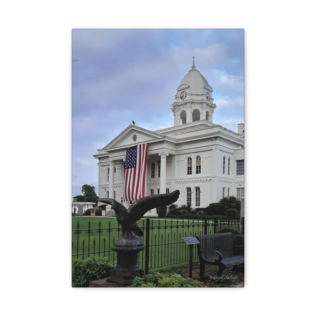 Colbert County Flag and Eagle Canvas Gallery Wraps