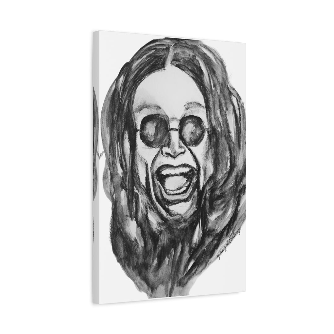 Canvas Print - Ozzy Osborne Painting by g angel Salvaje