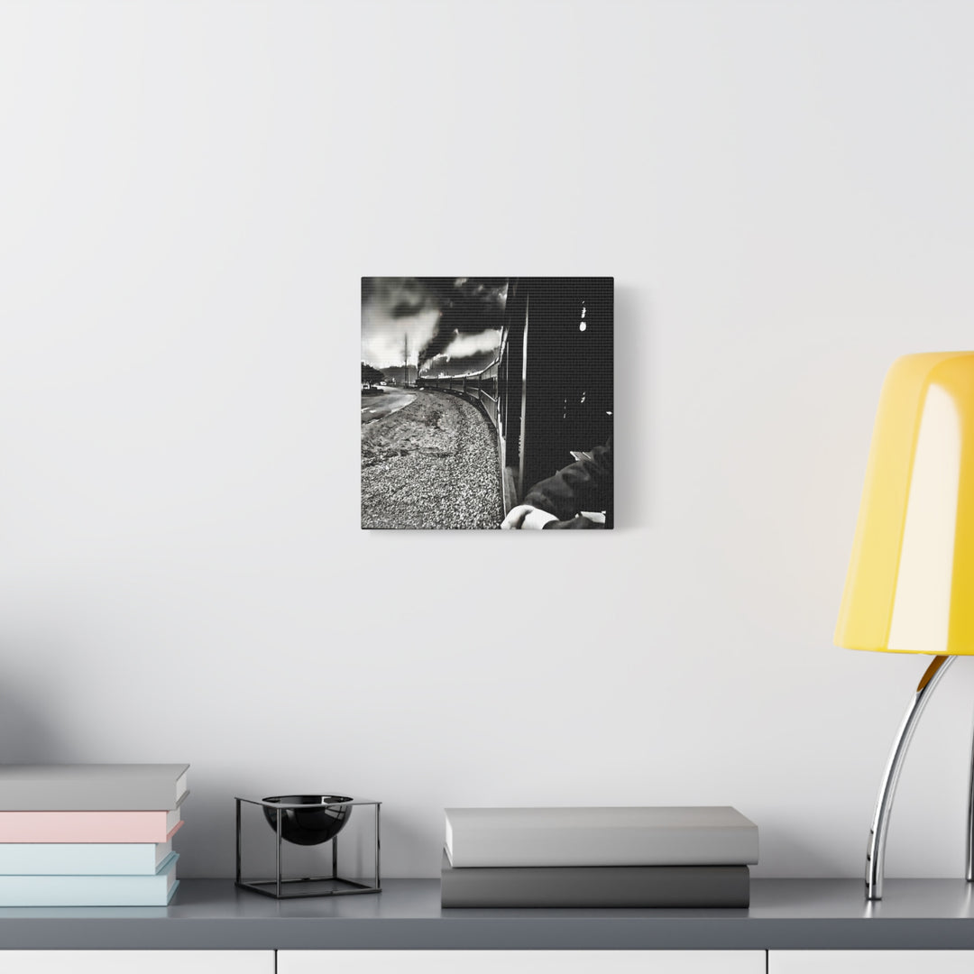 Canvas Art - Leaving Heartbreak Station, Black and White