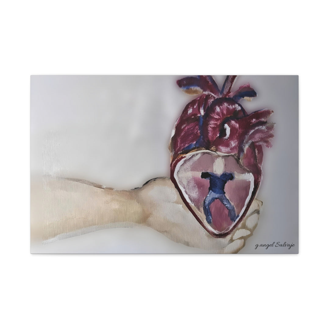 Canvas Print - Abiding Within:Extremely Whole Hearted Sleeves Painting by g angel Salvaje