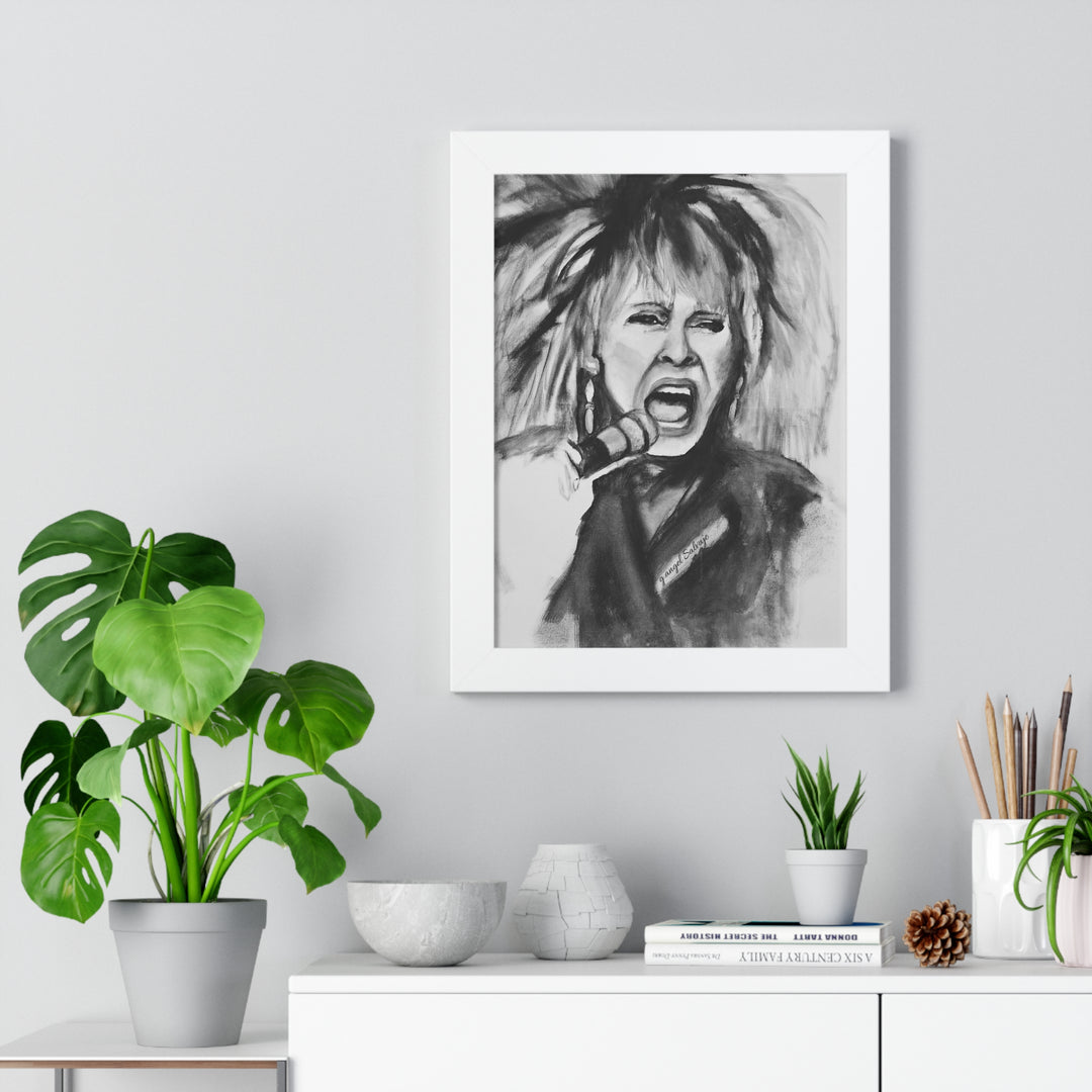 Tina Turner Framed Vertical Poster