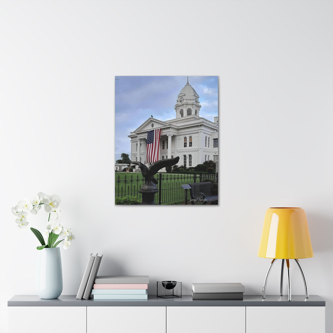 Colbert County Flag and Eagle Canvas Gallery Wraps