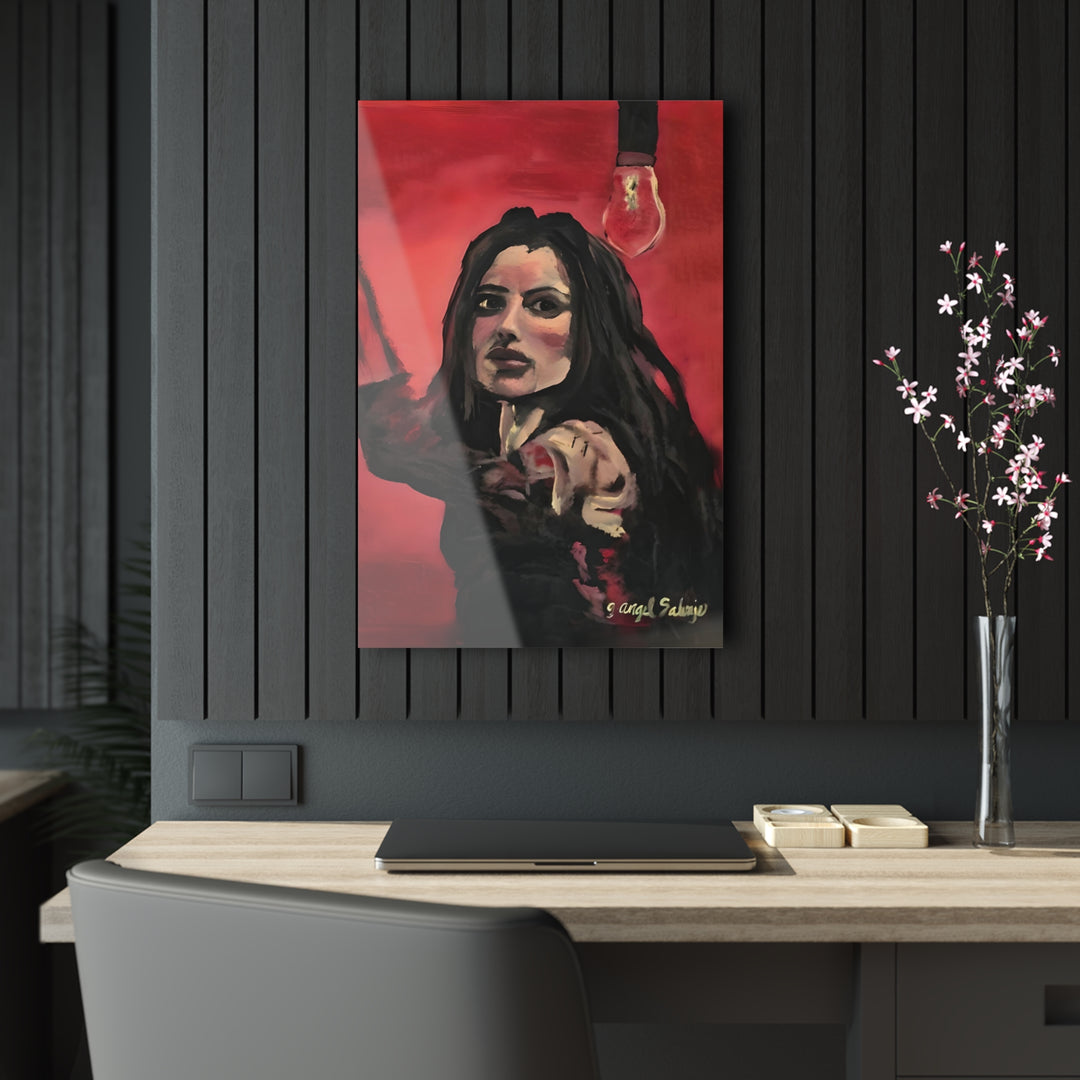 Acrylic Print - Roxanne Turn Off the Red Light, Inspired by Songs about Sex Trafficking