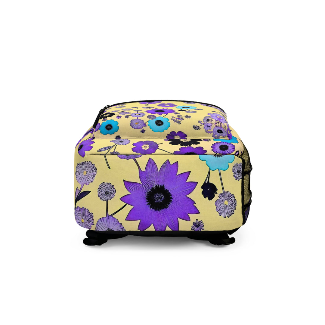 Purple Flowers Dancing on Sunshine Backpack