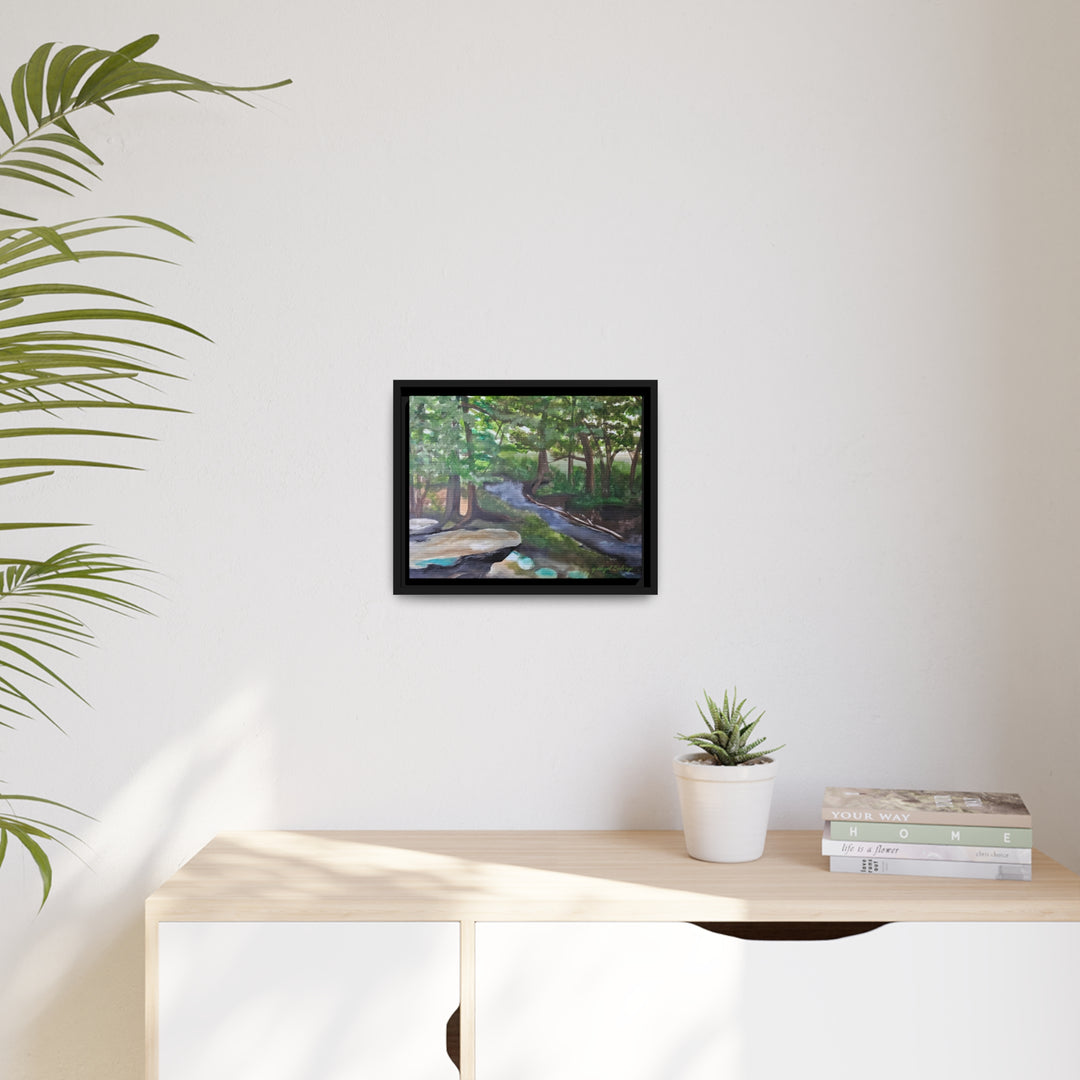 Rivers Within Matte Canvas, Black Frame