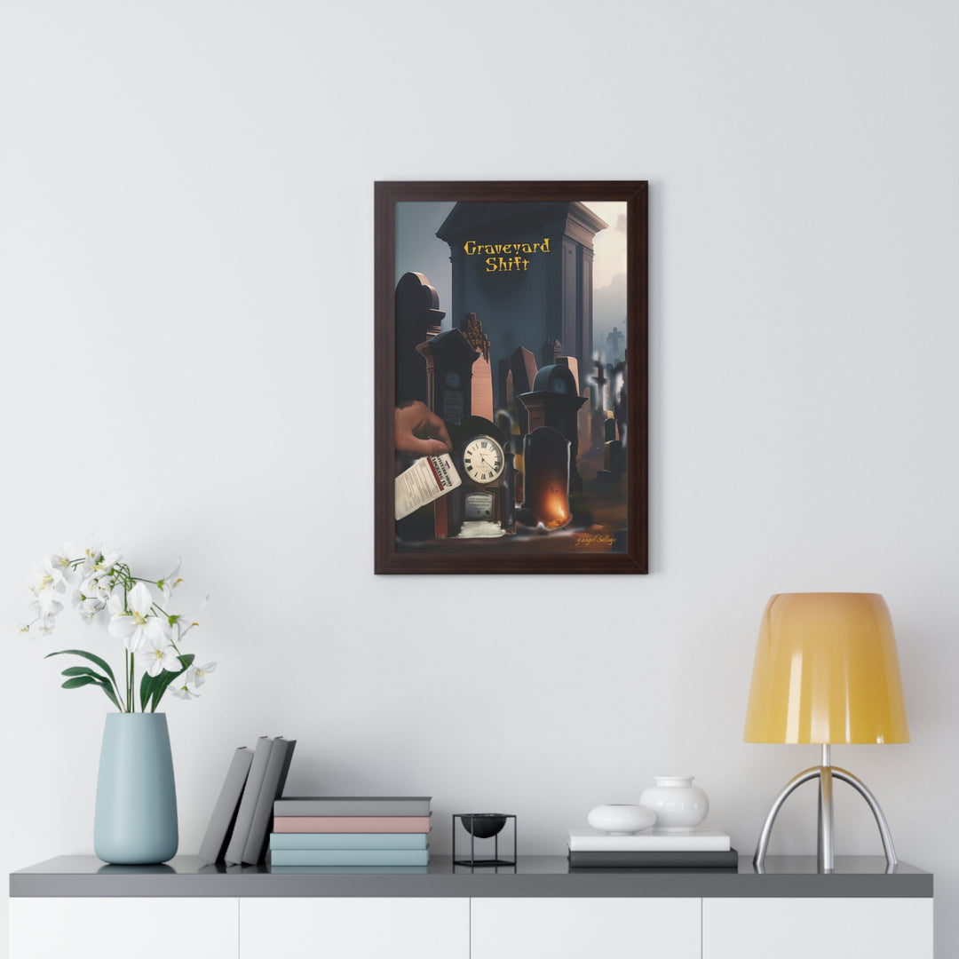 Graveyard Shift Framed Vertical Poster