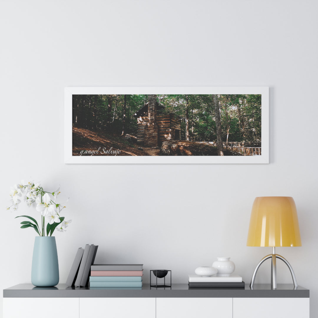 Just a Cabin in the Corner of Gloryland Framed Horizontal Poster