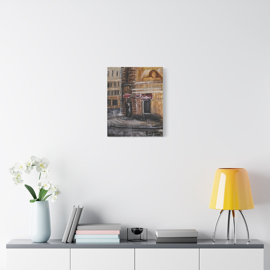 Deep Tones Canvas Print - Tears of Intercession-Urban Rainscape Design