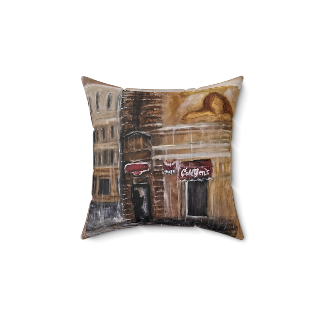 Square Pillow - Tears of Intercession Art by g angel Salvaje