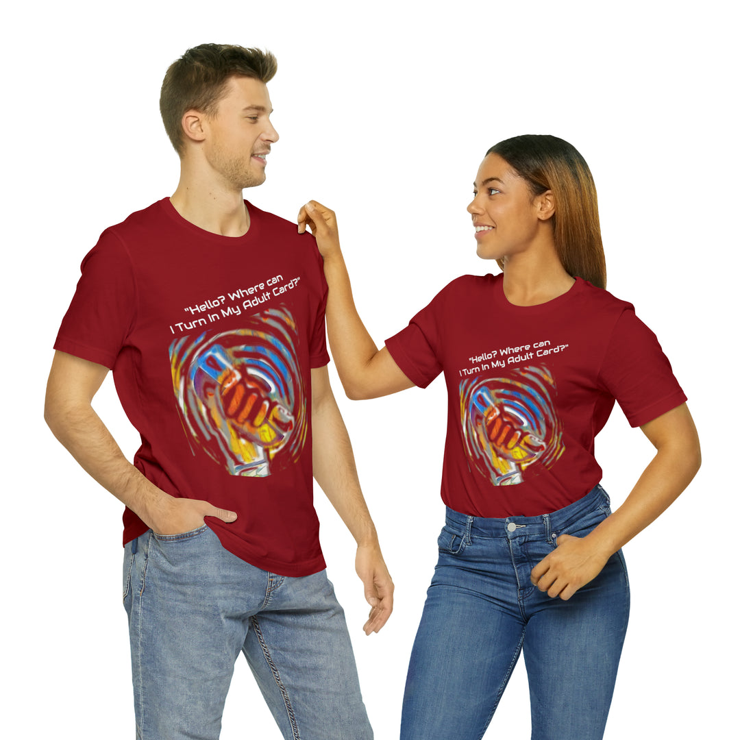 ADULT CARD Dad Jokes Unisex Jersey Short Sleeve Tee