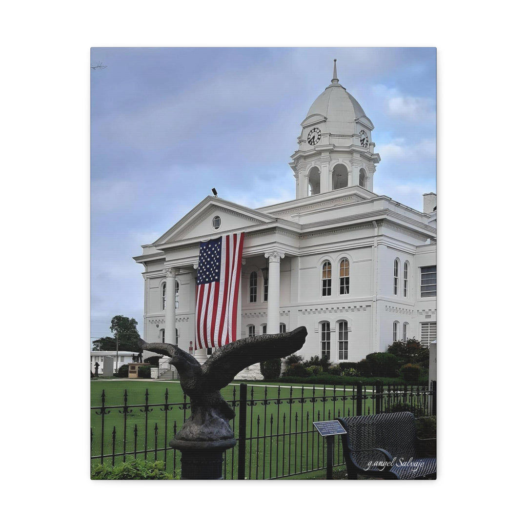 Colbert County Flag and Eagle Canvas Gallery Wraps