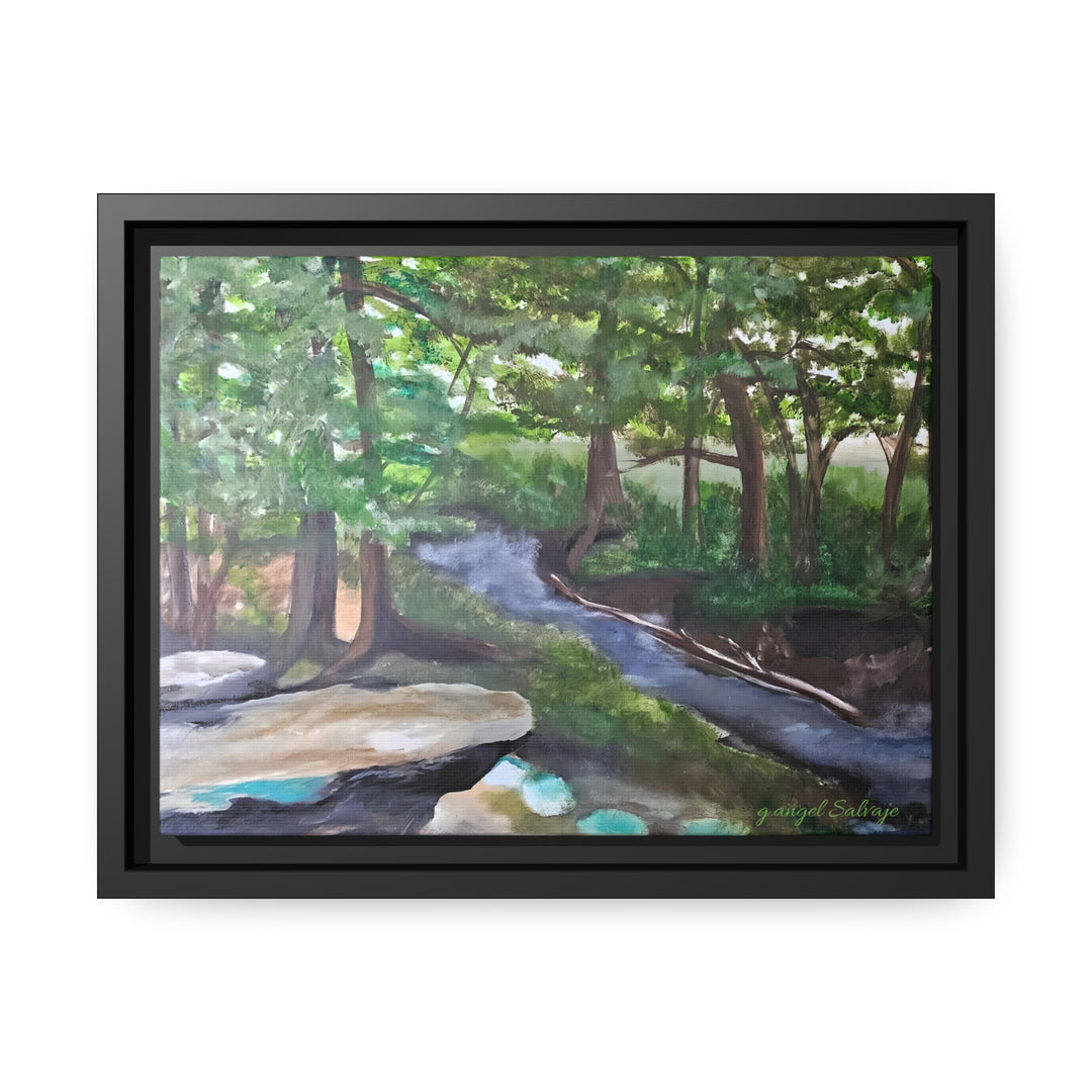 Rivers Within Matte Canvas, Black Frame