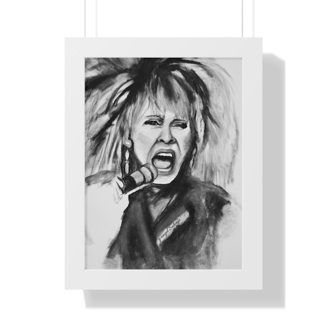 Tina Turner Framed Vertical Poster