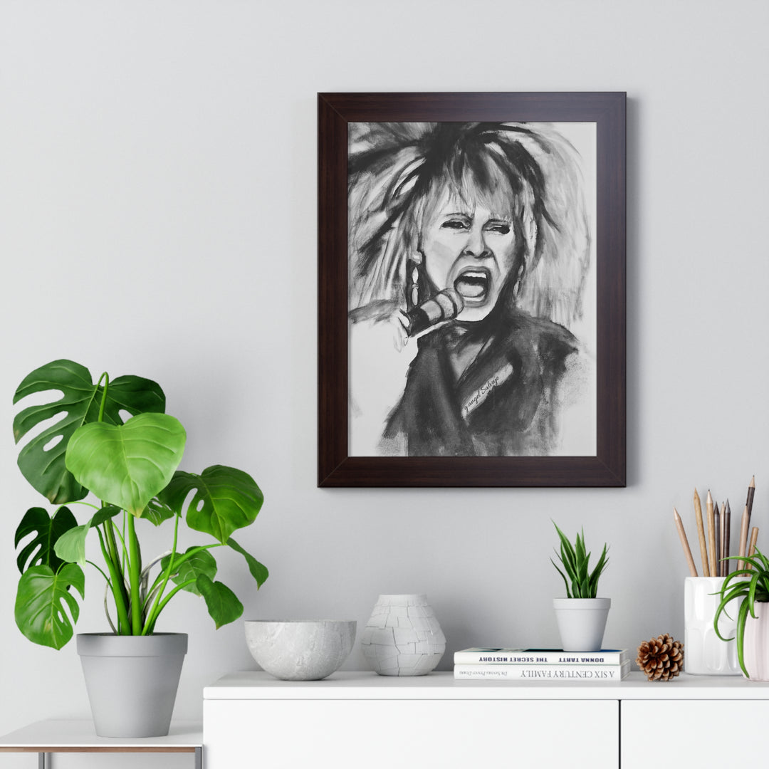 Tina Turner Framed Vertical Poster