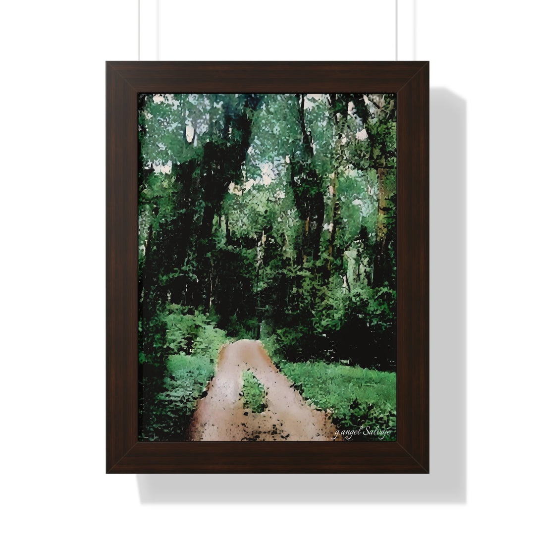 Life Viewed in Retrospect Framed Vertical Poster