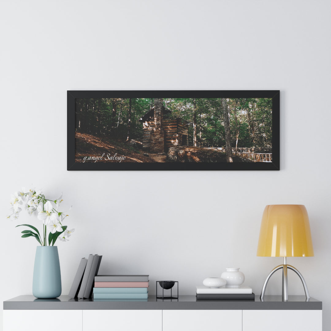 Just a Cabin in the Corner of Gloryland Framed Horizontal Poster