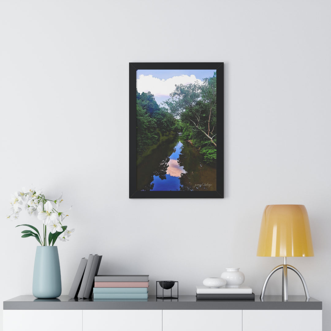 Heavenly Reflections Framed Vertical Poster