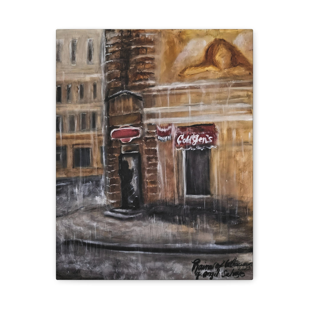 Deep Tones Canvas Print - Tears of Intercession-Urban Rainscape Design