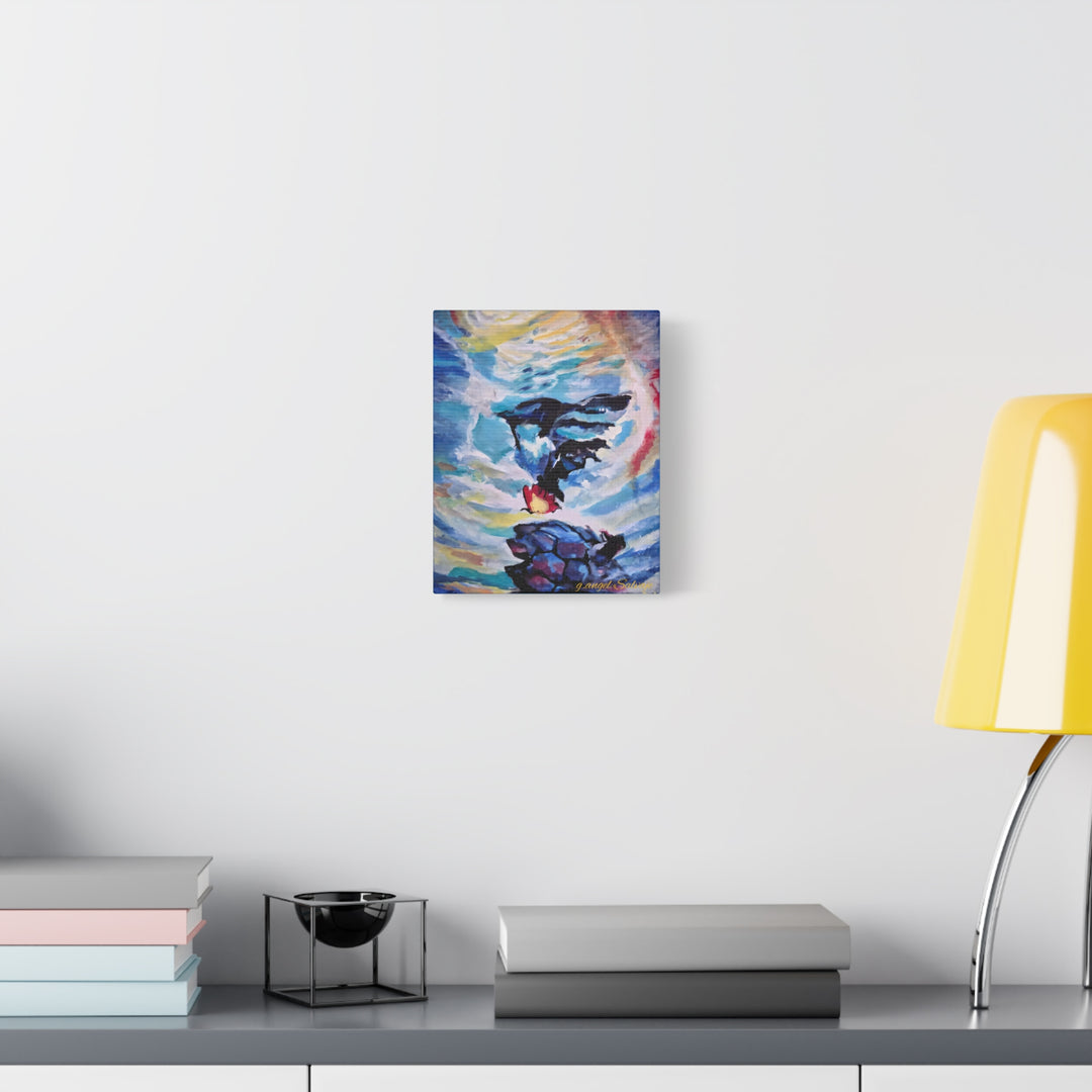 Canvas Painting Print - Courageous Beyond Understanding by g angel Salvaje