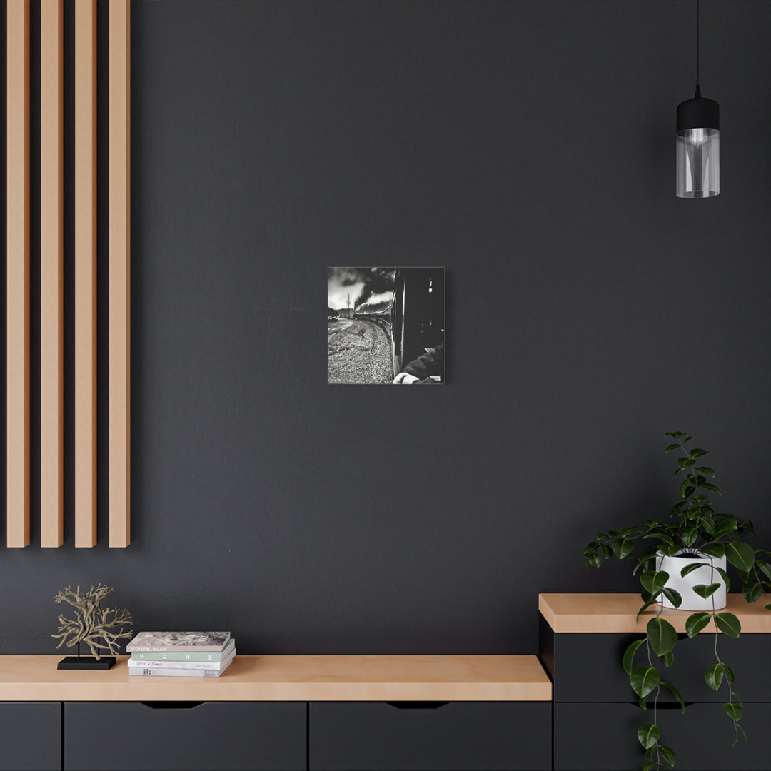 Canvas Art - Leaving Heartbreak Station, Black and White