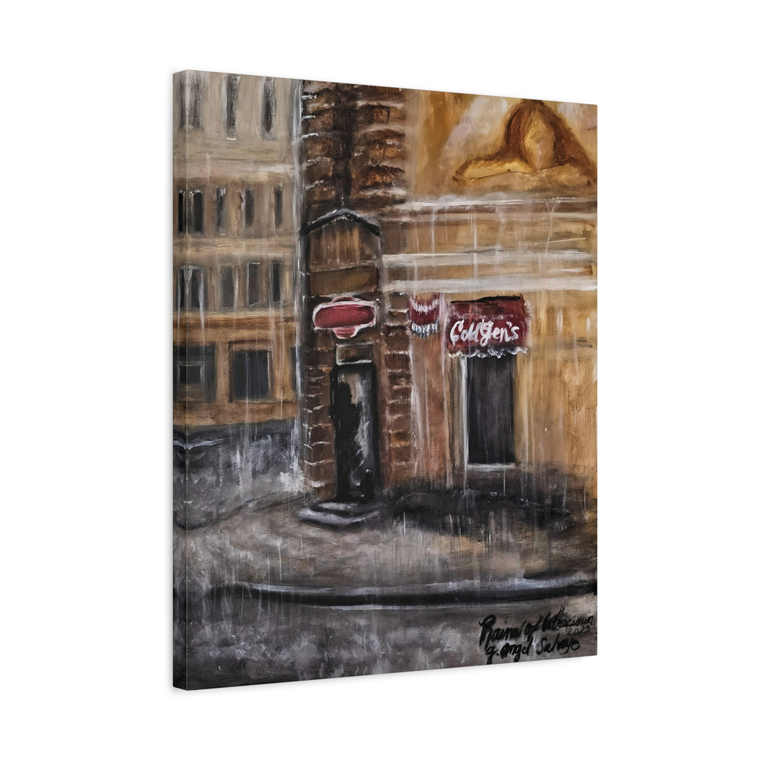 Deep Tones Canvas Print - Tears of Intercession-Urban Rainscape Design